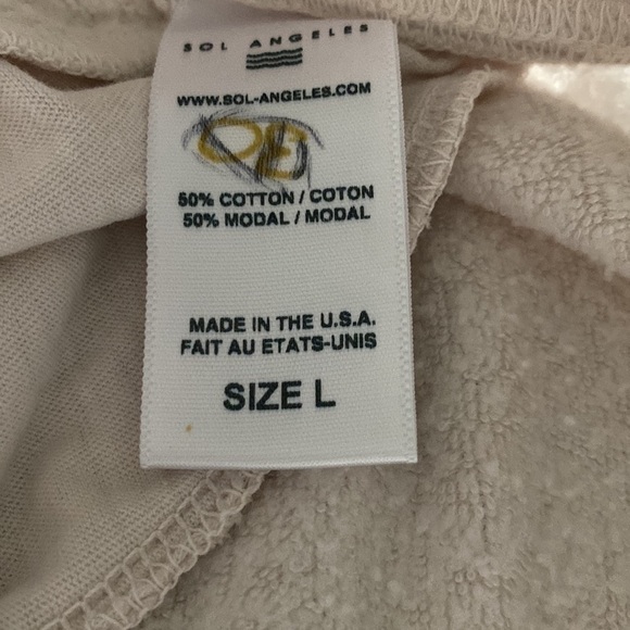 SOL ANGELES FLEECE JOGGER VINTAGE WHITE Size L - Picture 10 of 10